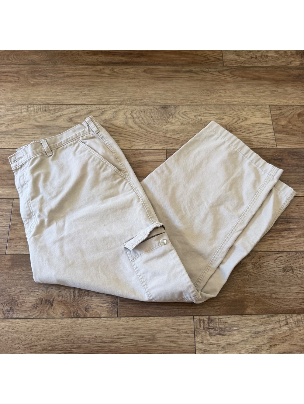 David Taylor Collection Men Khaki Cargo Pants 38x26 (40x32)